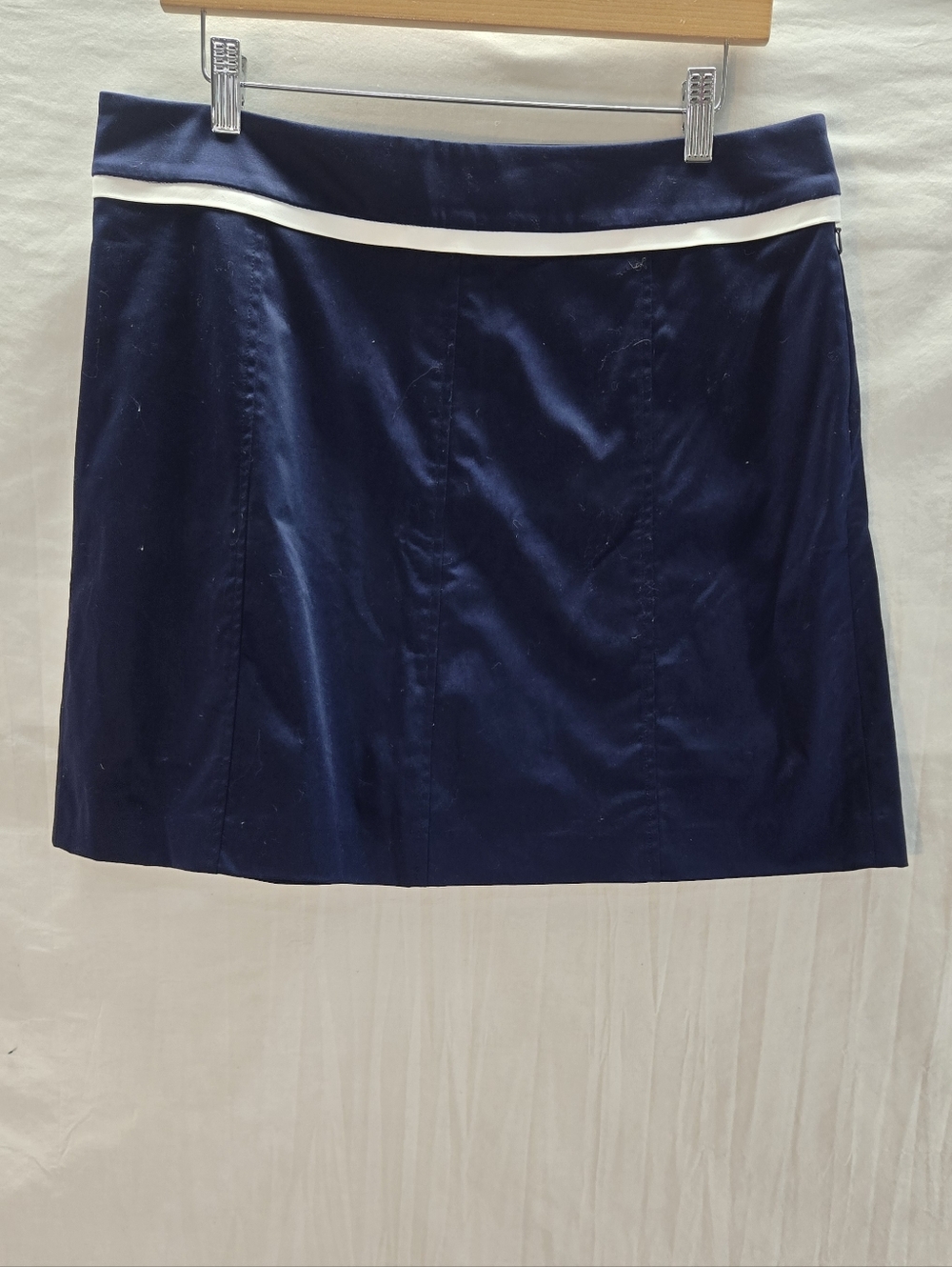 Polo Golf Ralph Lauren Women's Skort Skirt Size 12 Navy Blue Pockets Zip New